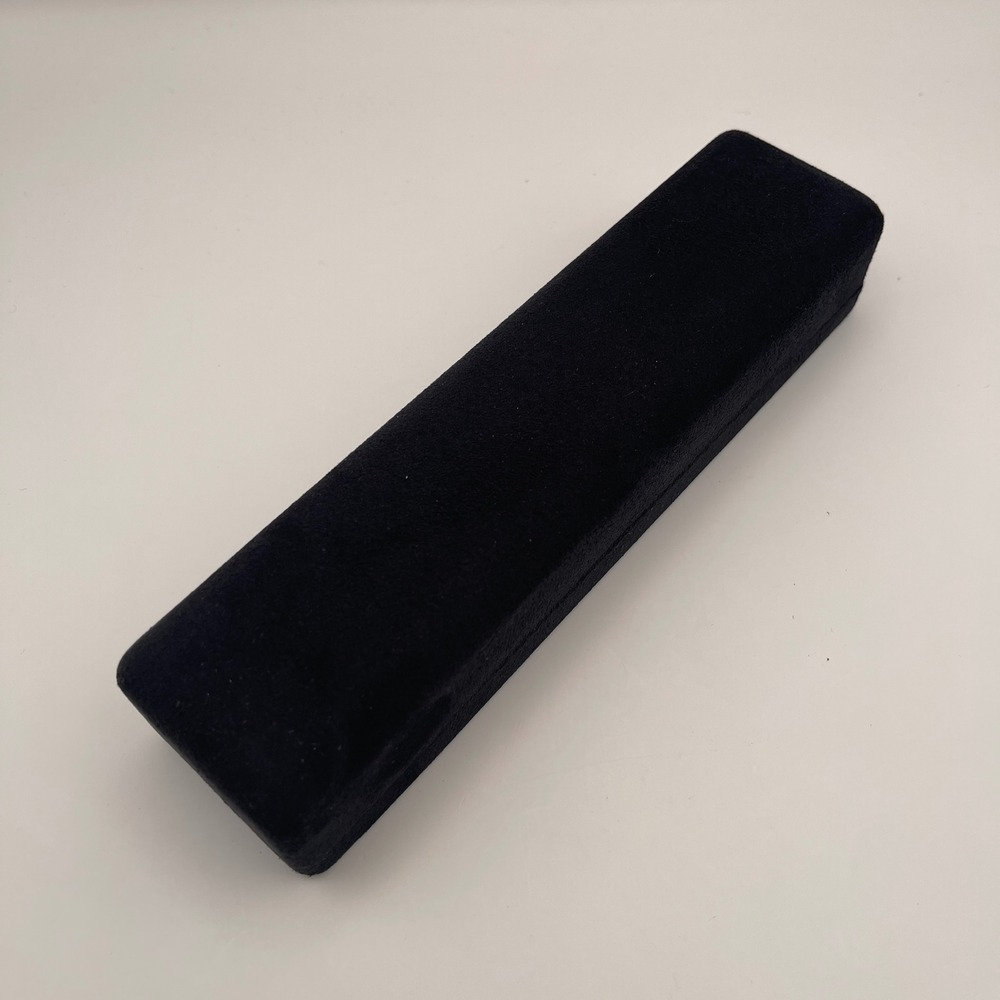Tiffany & Co. Blue Velvet Jewelry Gift Box Rectangle Necklace Bracelet Case 8.5"